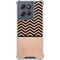 Rose Gold Chevron Split Moto G 5G (2025) Clear Case