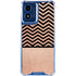 Rose Gold Chevron Split Moto G 5G (2024) Clear Case