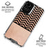 Rose Gold Chevron Split Moto G Power 5G (2024) Clear Case