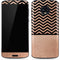 Rose Gold Chevron Split Moto G6 Skin