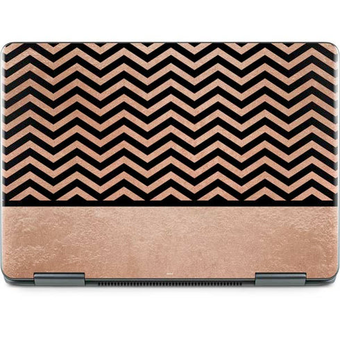 Rose Gold Chevron Split Notebook 9 Pro 13in (2017) Skin