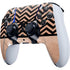 Rose Gold Chevron Split PS5 DualSense Edge Pro Controller Skin