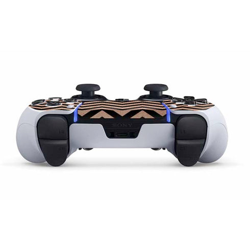 Rose Gold Chevron Split PS5 DualSense Edge Pro Controller Skin