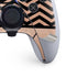 Rose Gold Chevron Split PS5 DualSense Edge Pro Controller Skin