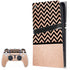 Rose Gold Chevron Split PlayStation PS5 Skins