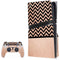 Rose Gold Chevron Split PS5 Pro Disk Bundle Skin