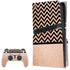 Rose Gold Chevron Split PS5 Pro Disk Bundle Skin