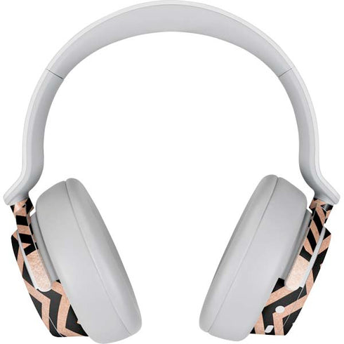 Rose Gold Chevron Split Surface Headphones Skin