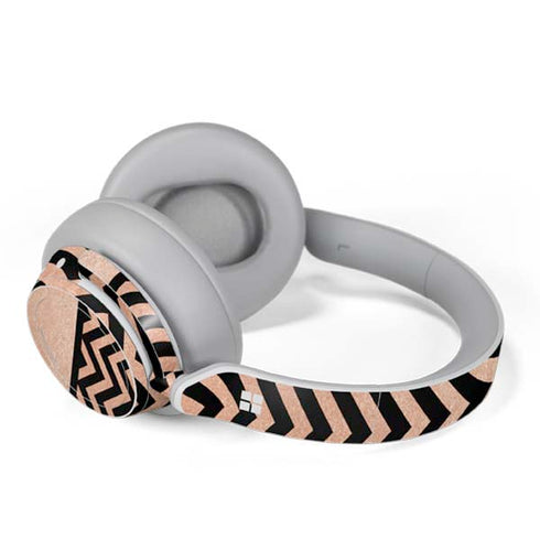 Rose Gold Chevron Split Surface Headphones Skin