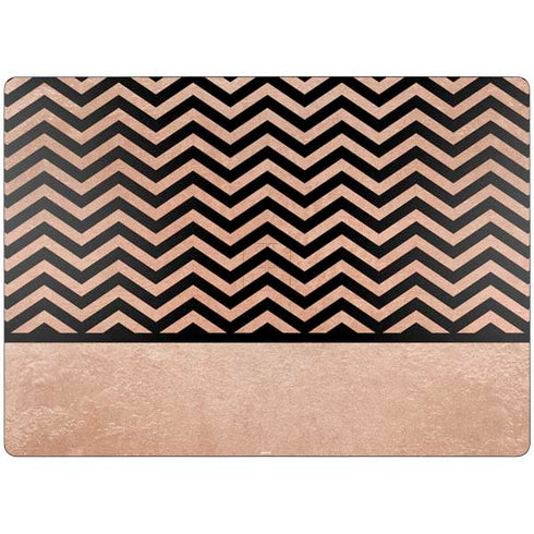 Rose Gold Chevron Split Surface Laptop 7 13.8in Skin