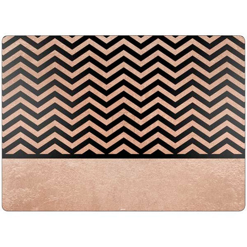 Rose Gold Chevron Split Surface Laptop 7 15in Skin