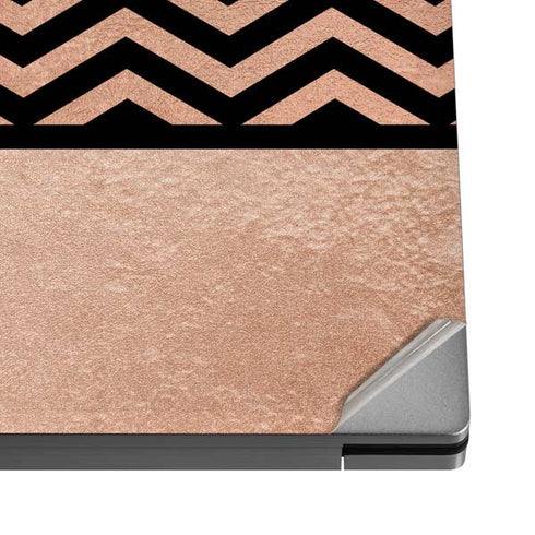 Rose Gold Chevron Split Dell XPS Skin