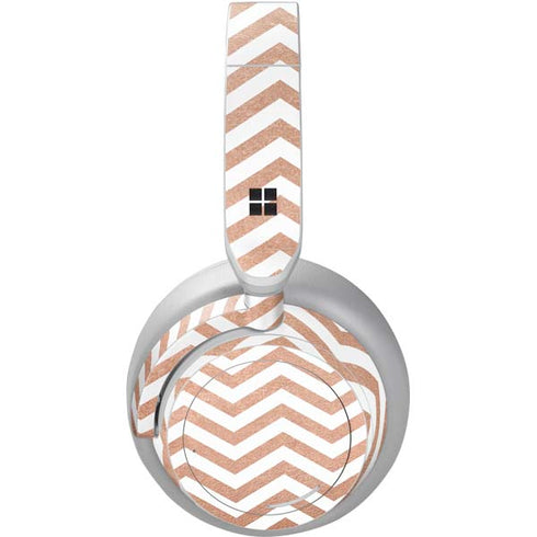 Rose Gold Chevron Surface Headphones Skin