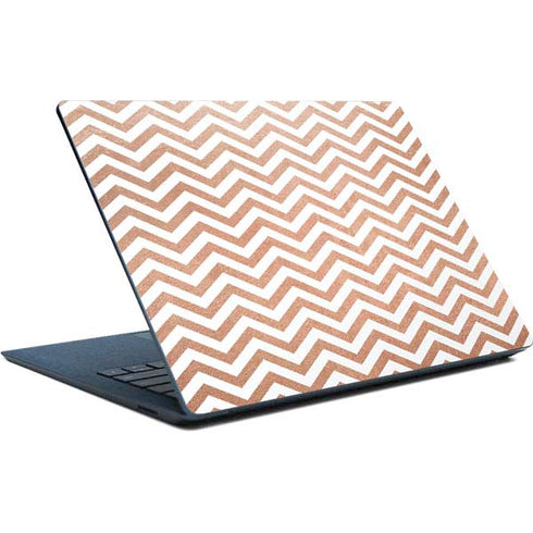 Rose Gold Chevron Surface Laptop Skin