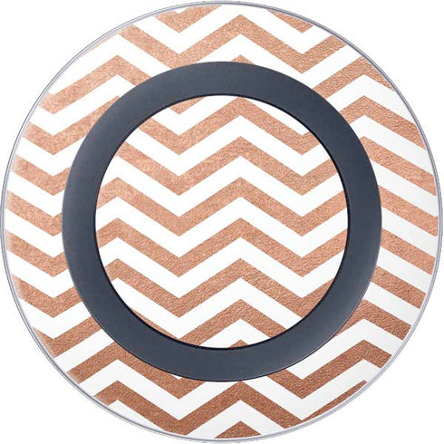 Rose Gold Chevron Wireless Charger Skin