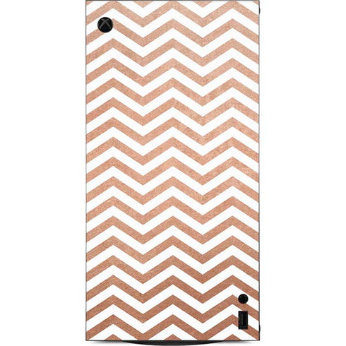 Rose Gold Chevron XBox Series X Digital Edition Console Skin
