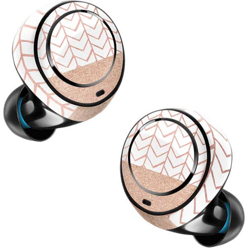 Rose Gold Herringbone Amazon Echo Buds Skin