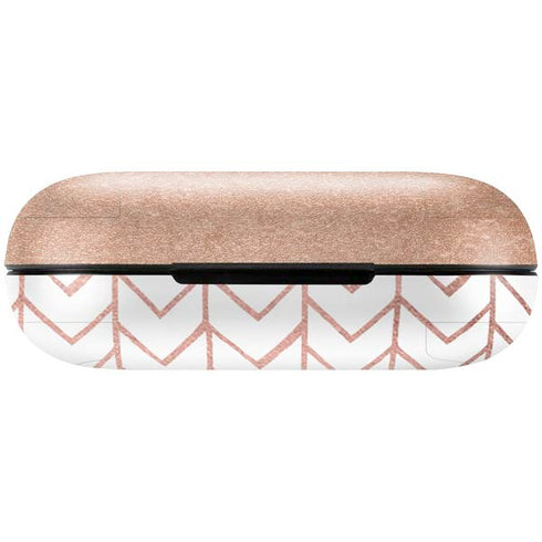 Rose Gold Herringbone Amazon Echo Buds Skin