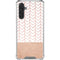 Rose Gold Herringbone Galaxy A17 Clear Case