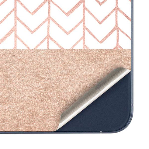 Rose Gold Herringbone Galaxy A35 5G Skin