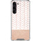 Rose Gold Herringbone Galaxy S24 FE Clear Case
