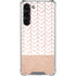 Rose Gold Herringbone Galaxy S24 FE Clear Case