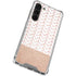 Rose Gold Herringbone Galaxy S24 FE Clear Case