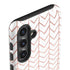 Rose Gold Herringbone Galaxy S25 Plus Impact Case