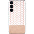 Rose Gold Herringbone Galaxy S25 Plus Skin
