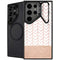 Rose Gold Herringbone Galaxy S25 Ultra Kickstand Case