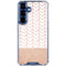 Rose Gold Herringbone Galaxy S25 Plus Clear Case