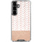 Rose Gold Herringbone Galaxy S26 Plus Clear Case