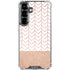 Rose Gold Herringbone Galaxy S26 Plus Clear Case