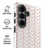 Rose Gold Herringbone Galaxy S26 Plus Impact Case