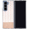 Rose Gold Herringbone Galaxy Z Fold5 5G Clear Case
