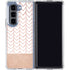 Rose Gold Herringbone Galaxy Z Fold5 5G Clear Case