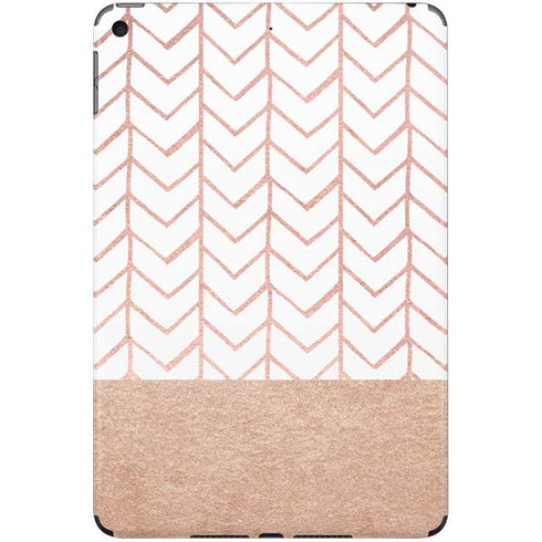 Rose Gold Herringbone iPad Skins