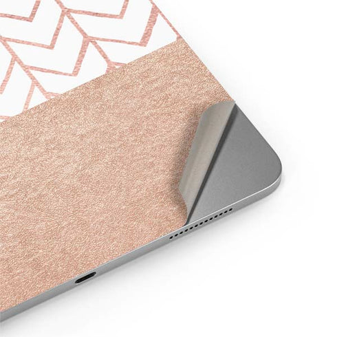 Rose Gold Herringbone Apple iPad Air Skin