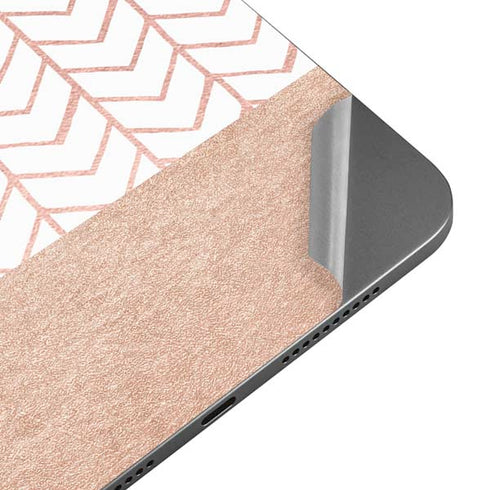 Rose Gold Herringbone Apple iPad Mini Skin