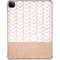 Rose Gold Herringbone iPad Pro 11in (2024) Clear Case