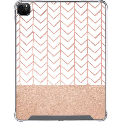 Rose Gold Herringbone iPad Cases