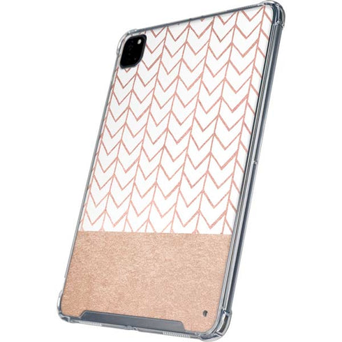 Rose Gold Herringbone iPad Cases