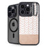 Rose Gold Herringbone iPhone 13 Pro Kickstand Case