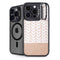 Rose Gold Herringbone iPhone 14 Pro Kickstand Case