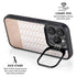Rose Gold Herringbone iPhone 14 Pro Kickstand Case