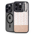 Rose Gold Herringbone iPhone 14 Pro Max Kickstand Case