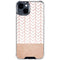 Rose Gold Herringbone iPhone 15 Clear Case