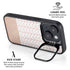 Rose Gold Herringbone iPhone 15 Kickstand Case