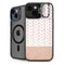 Rose Gold Herringbone iPhone 15 Plus Kickstand Case
