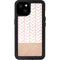 Rose Gold Herringbone iPhone 15 Plus Waterproof Case